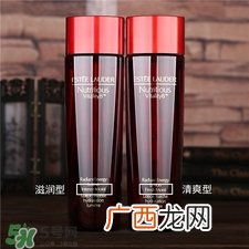雅诗兰黛红石榴水清爽型和滋润型区别_对比图