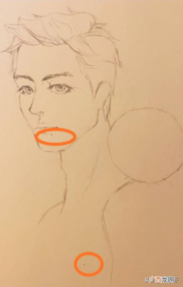 肖战自画像，肖战更新素描自画像双防伪标痣来袭