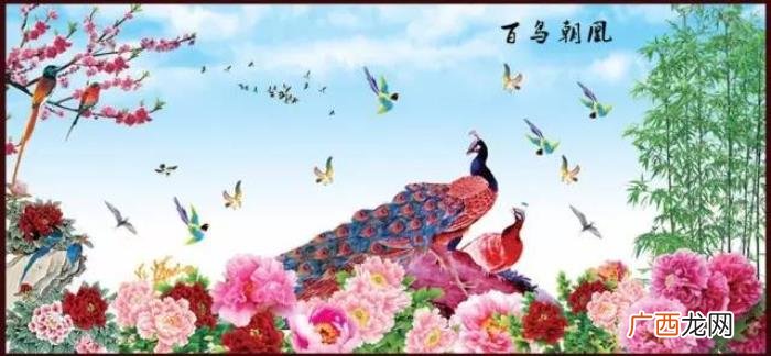 百鸟朝凤图，难得一见的百鸟朝凤花鸟图送给大家