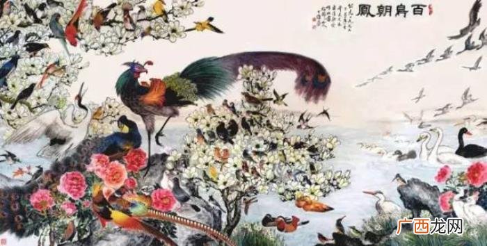 百鸟朝凤图，难得一见的百鸟朝凤花鸟图送给大家