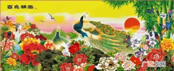 百鸟朝凤图，难得一见的百鸟朝凤花鸟图送给大家