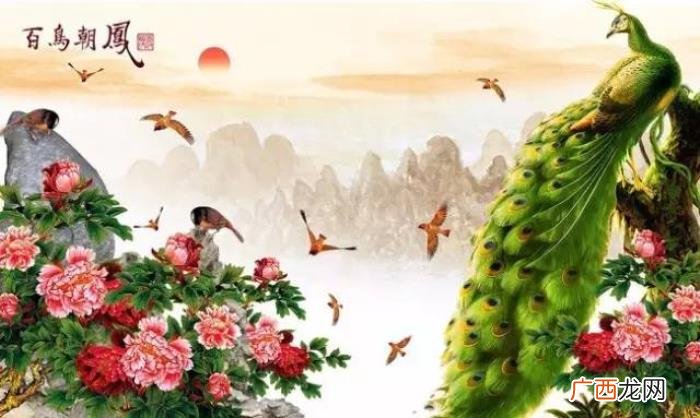 百鸟朝凤图，难得一见的百鸟朝凤花鸟图送给大家