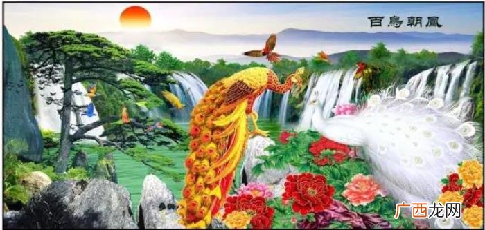 百鸟朝凤图，难得一见的百鸟朝凤花鸟图送给大家