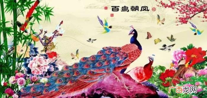 百鸟朝凤图，难得一见的百鸟朝凤花鸟图送给大家