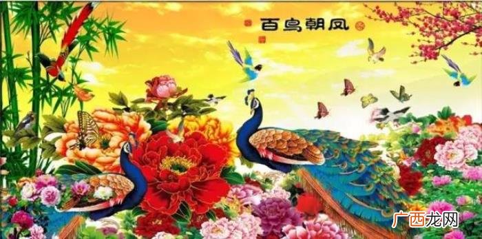 百鸟朝凤图，难得一见的百鸟朝凤花鸟图送给大家