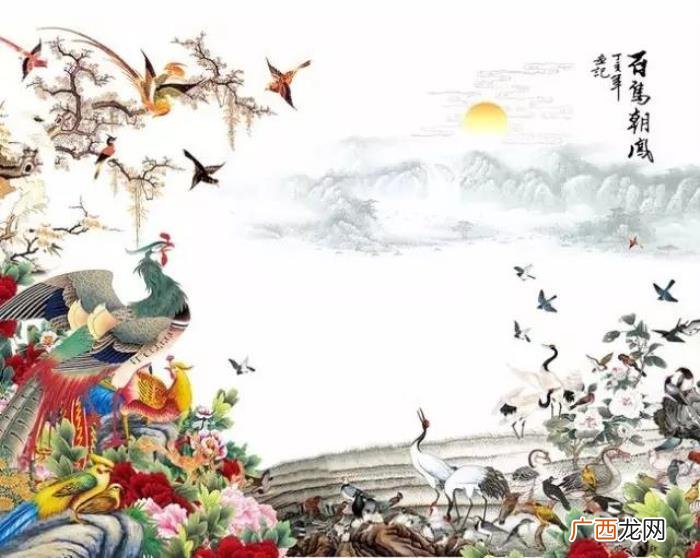 百鸟朝凤图，难得一见的百鸟朝凤花鸟图送给大家