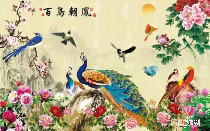 百鸟朝凤图，难得一见的百鸟朝凤花鸟图送给大家