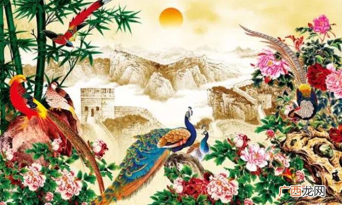 百鸟朝凤图，难得一见的百鸟朝凤花鸟图送给大家