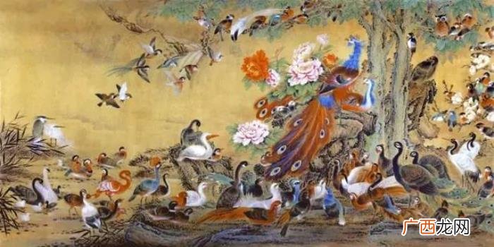 百鸟朝凤图，难得一见的百鸟朝凤花鸟图送给大家