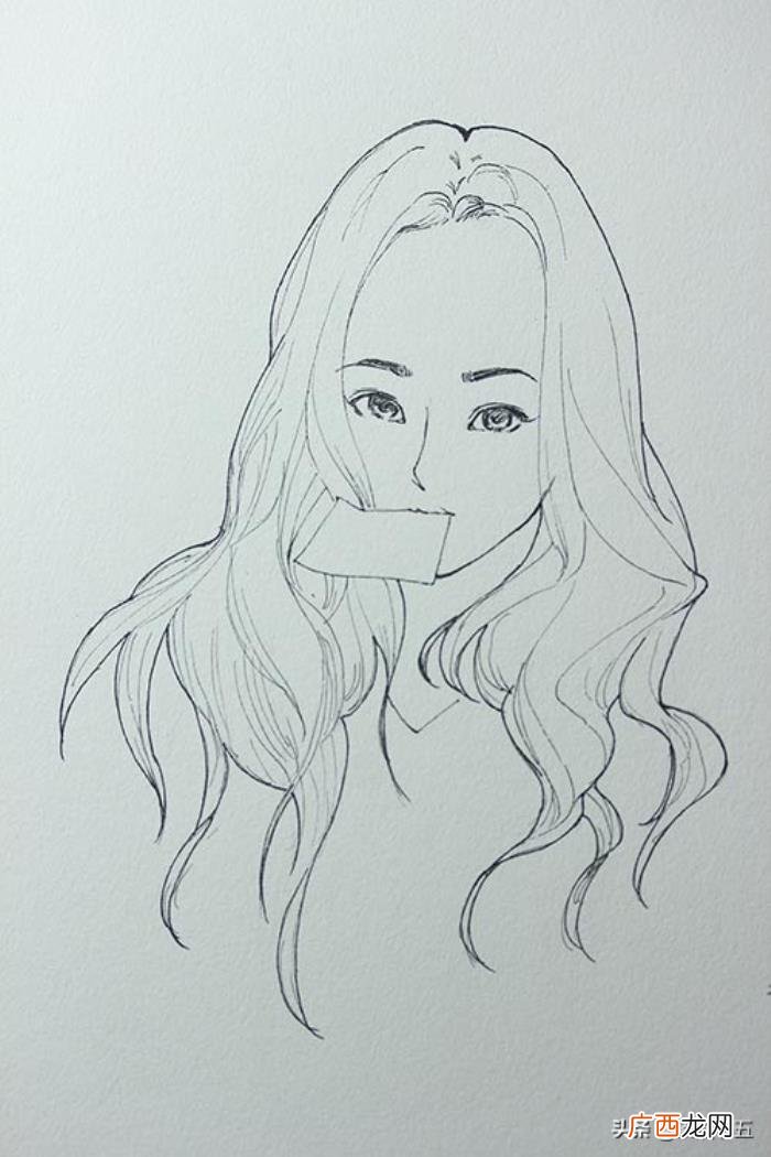 素描画简单，素描画女孩、男孩、风景大全精选