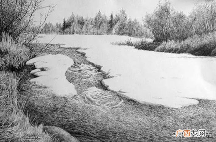 素描画简单，素描画女孩、男孩、风景大全精选