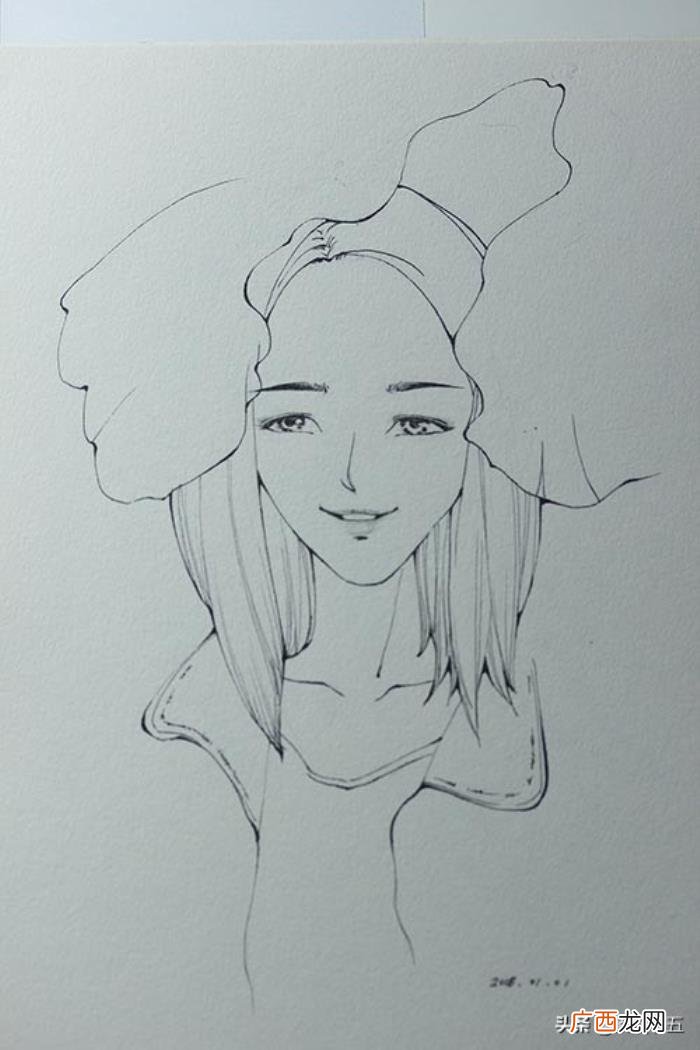 素描画简单，素描画女孩、男孩、风景大全精选
