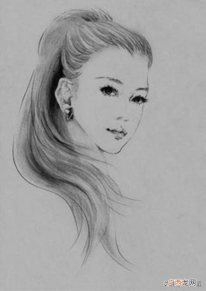 素描画简单，素描画女孩、男孩、风景大全精选