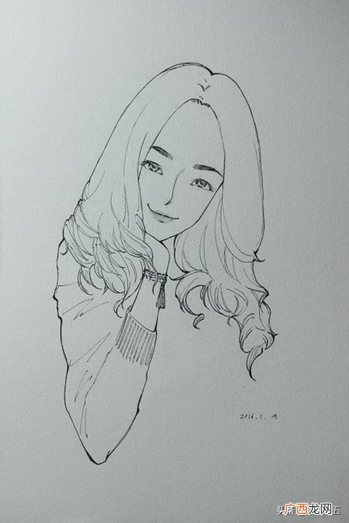 素描画简单，素描画女孩、男孩、风景大全精选