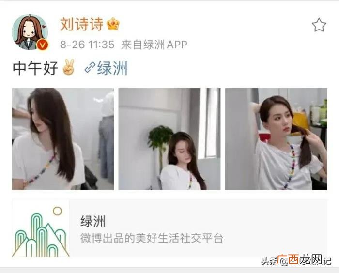 刘诗诗日常,多日不见的刘诗诗罕见出来营业晒日常照