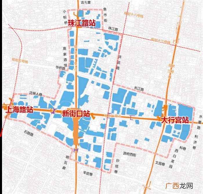 南京新街口，18号线站点初定&amp;amp;南京城市原点有戏