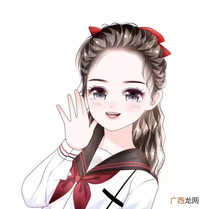 手绘头像女，一张张美丽冻龄的卡通女生微信头像
