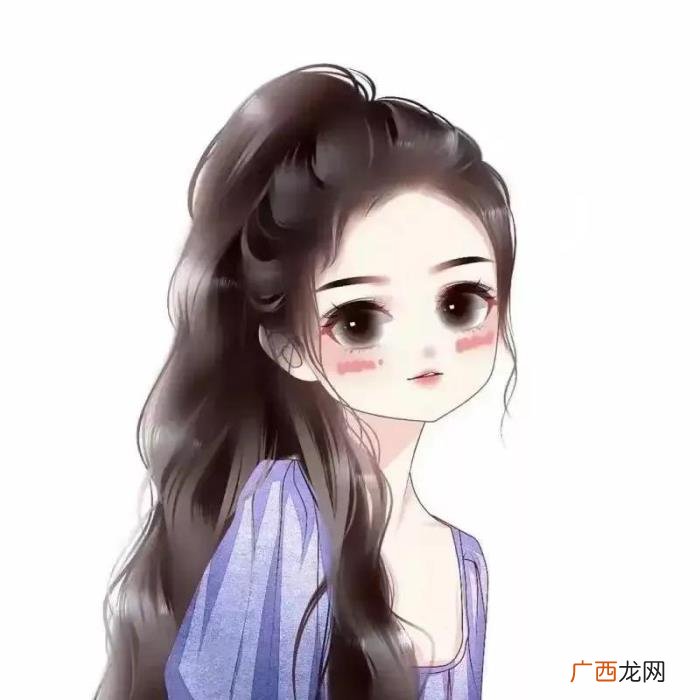手绘头像女，一张张美丽冻龄的卡通女生微信头像