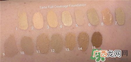 tarte粉底液色号选择 tarte粉底液试色