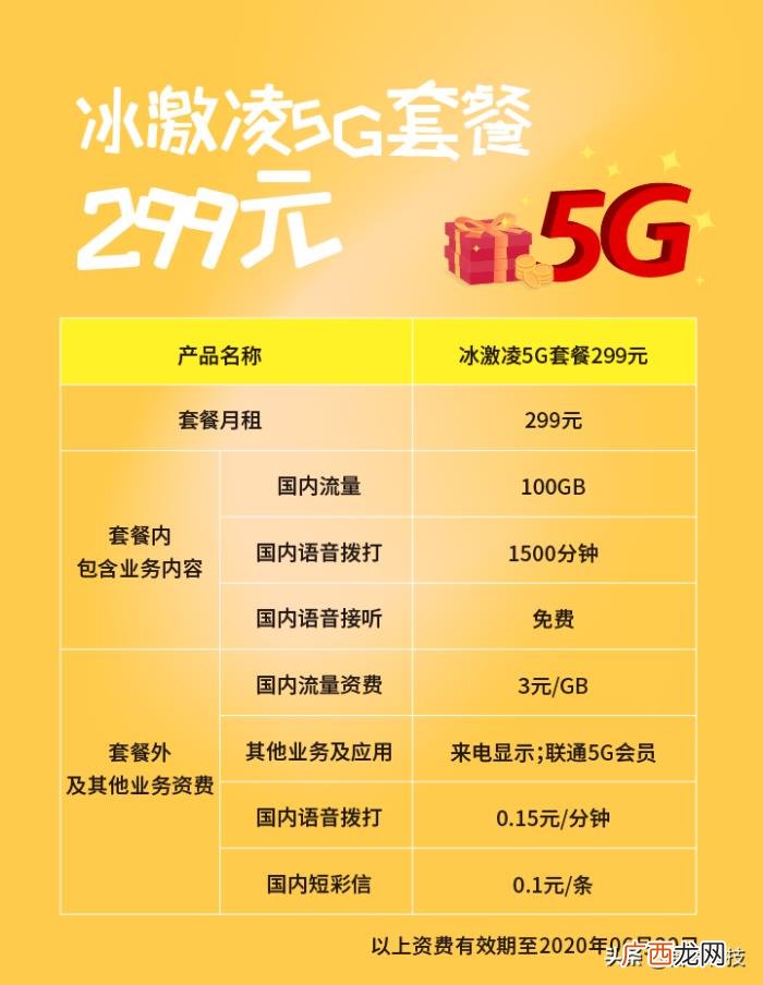 冰激凌套餐，上海联通冰激凌5G套餐资费一览表