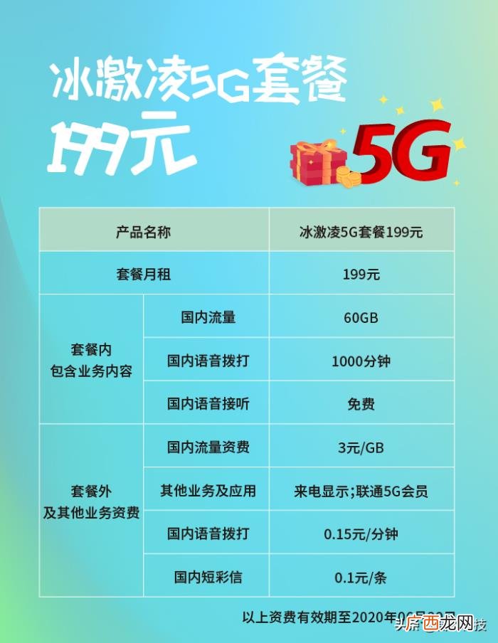 冰激凌套餐，上海联通冰激凌5G套餐资费一览表