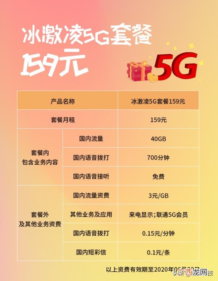 冰激凌套餐，上海联通冰激凌5G套餐资费一览表