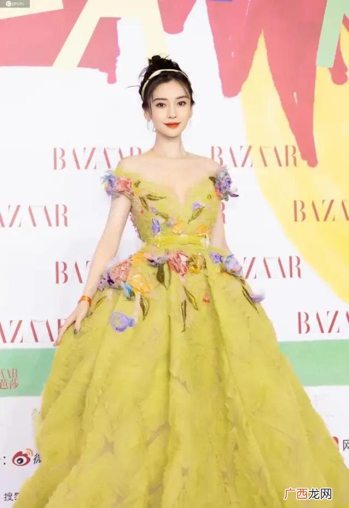 杨颖正脸照，Angelababy似森林里走出的公主
