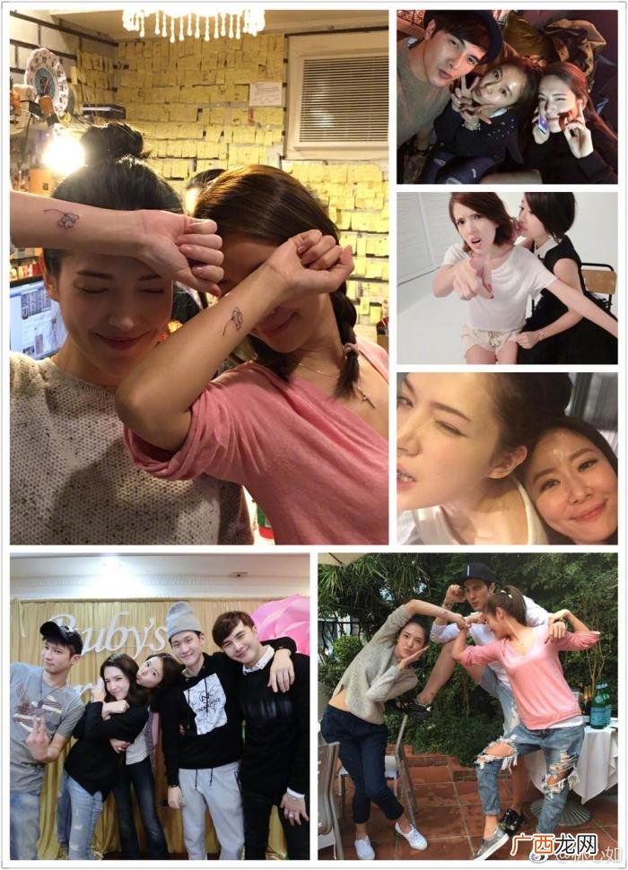 林心如同款，许玮甯生日林心如秀同款四叶草纹身