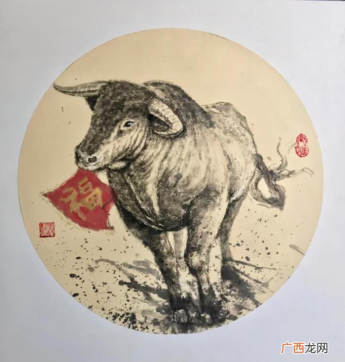画牛的生肖，画说福牛贺新春2021生肖画牛作品欣赏