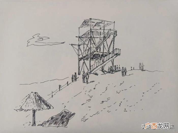 东北的沙漠,写生作业东北第一沙漠体会大漠孤烟的胸怀