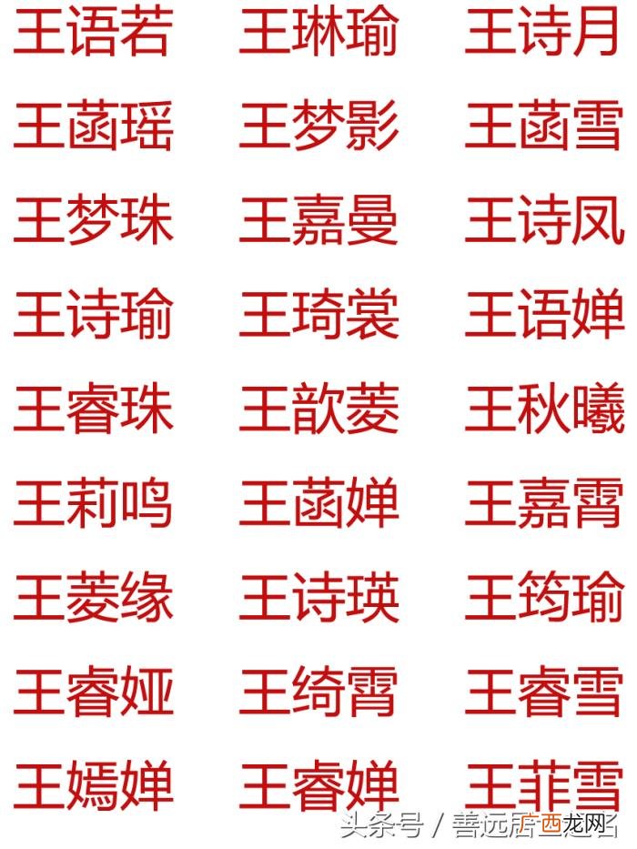 王姓的名字，王姓宝宝起名大全--王姓男孩女孩起名宝典