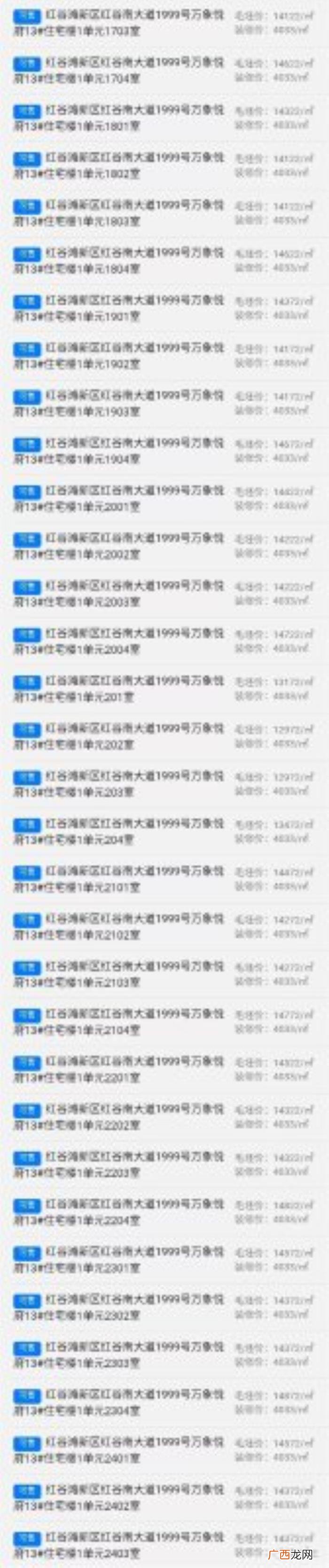 万象城悦府,华润万象城悦府5栋楼一房一价表出炉