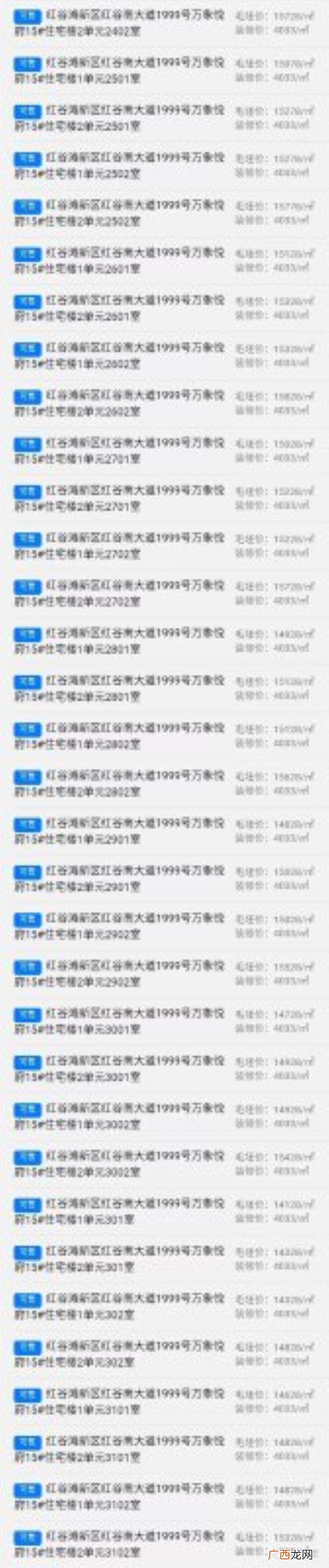 万象城悦府,华润万象城悦府5栋楼一房一价表出炉