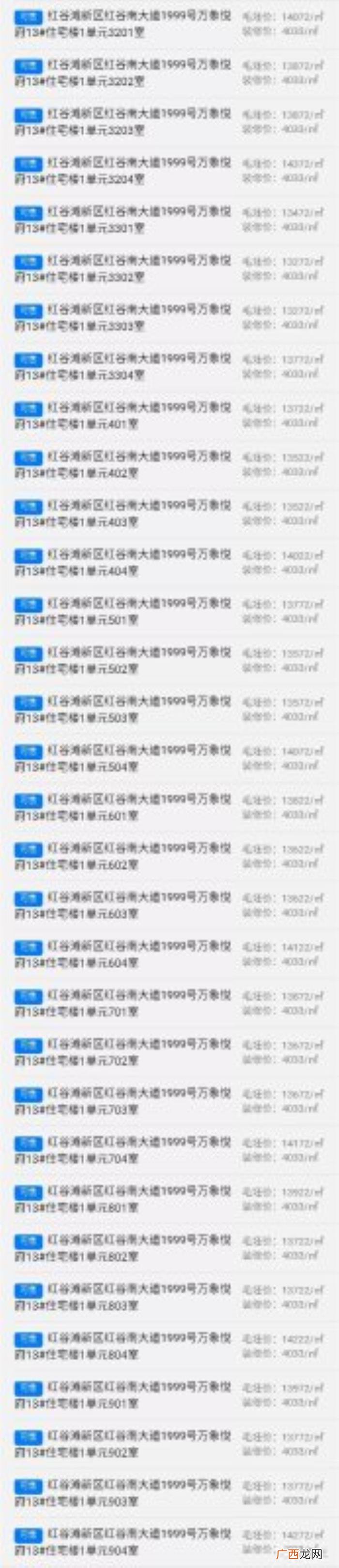 万象城悦府,华润万象城悦府5栋楼一房一价表出炉