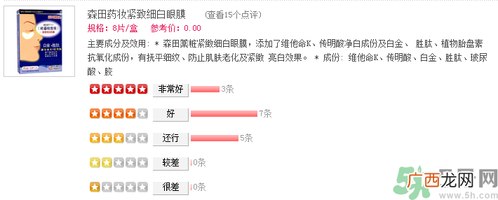 森田药妆眼膜怎么样？森田药妆眼膜哪款好用？