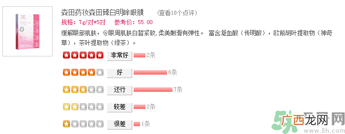 森田药妆眼膜怎么样？森田药妆眼膜哪款好用？