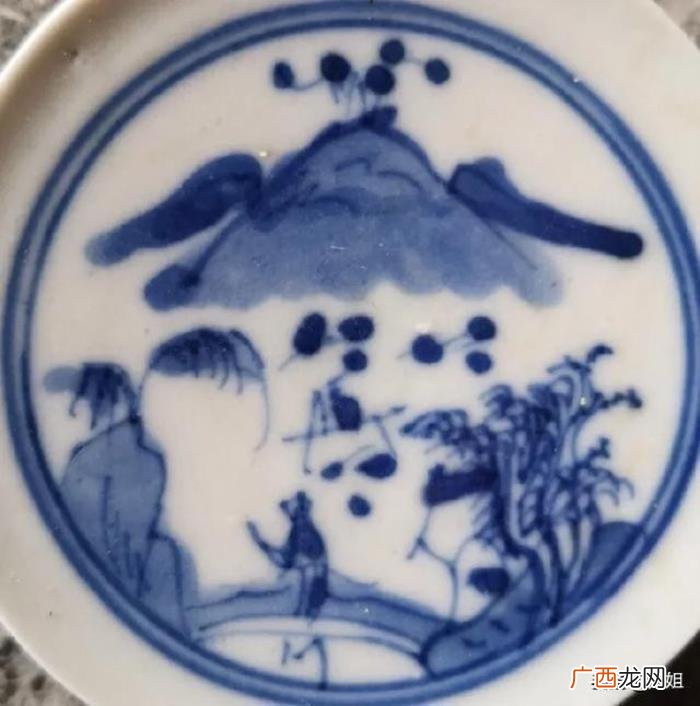 山水青花瓷，青花瓷片上那些美丽的山水、人物及风景