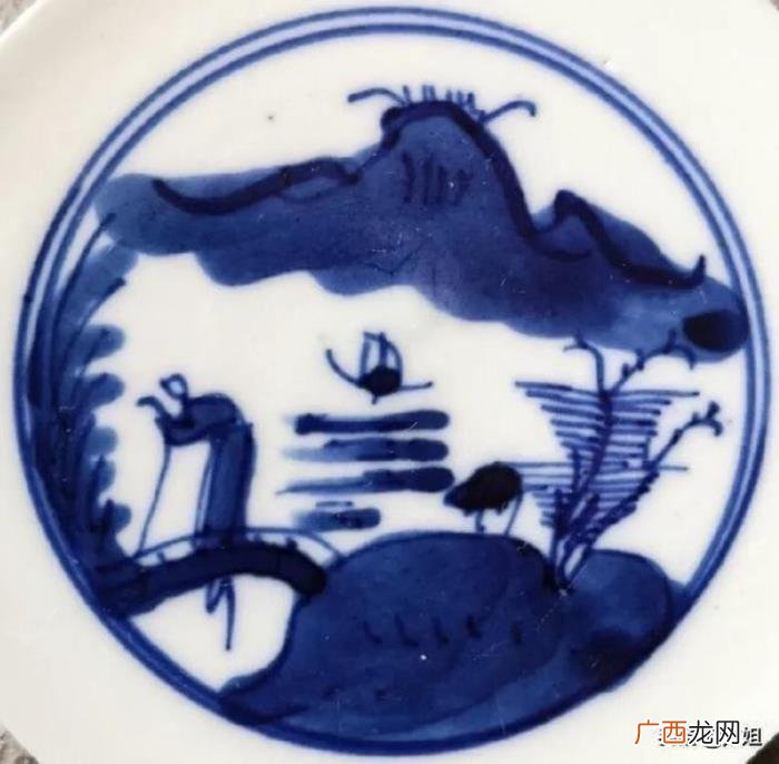 山水青花瓷，青花瓷片上那些美丽的山水、人物及风景