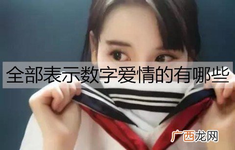 全部表示数字爱情的有哪些？