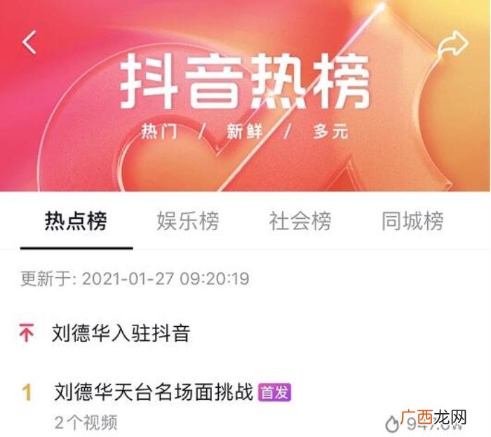 刘德华账号，刘德华全球首个中文社交账号正式入驻抖音