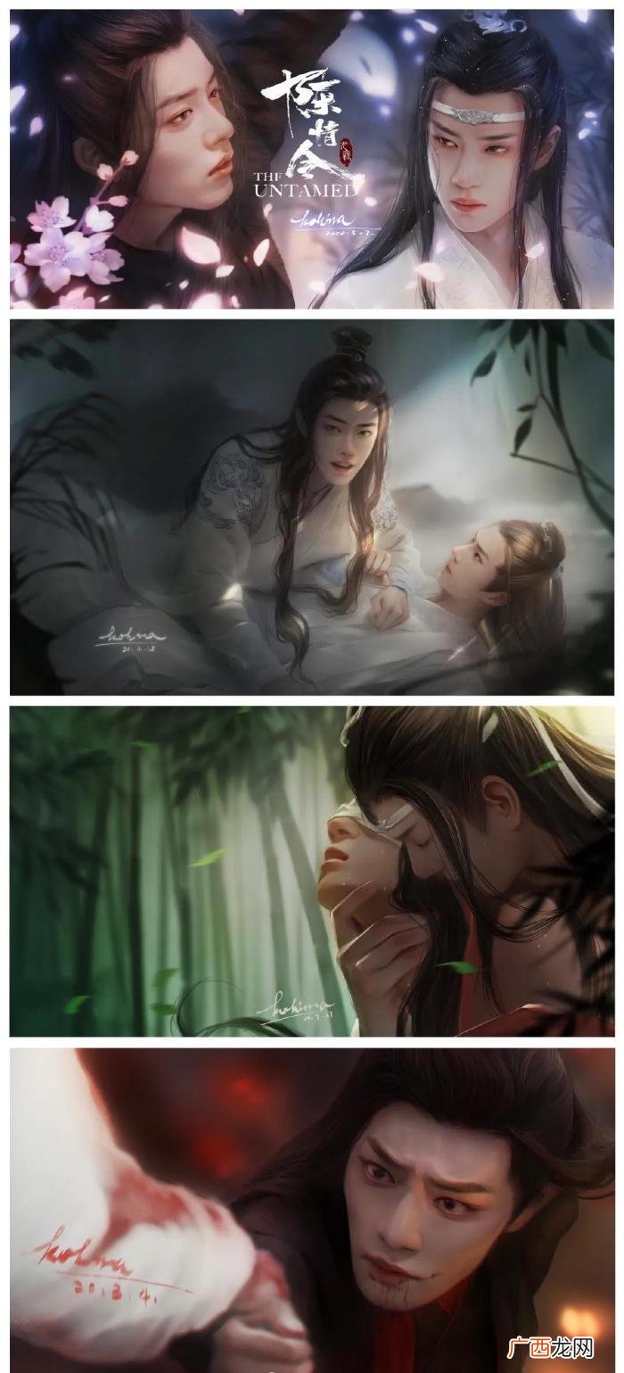 手绘王一博，关于肖战和王一博精美手绘插画画师