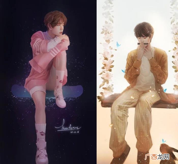 手绘王一博，关于肖战和王一博精美手绘插画画师