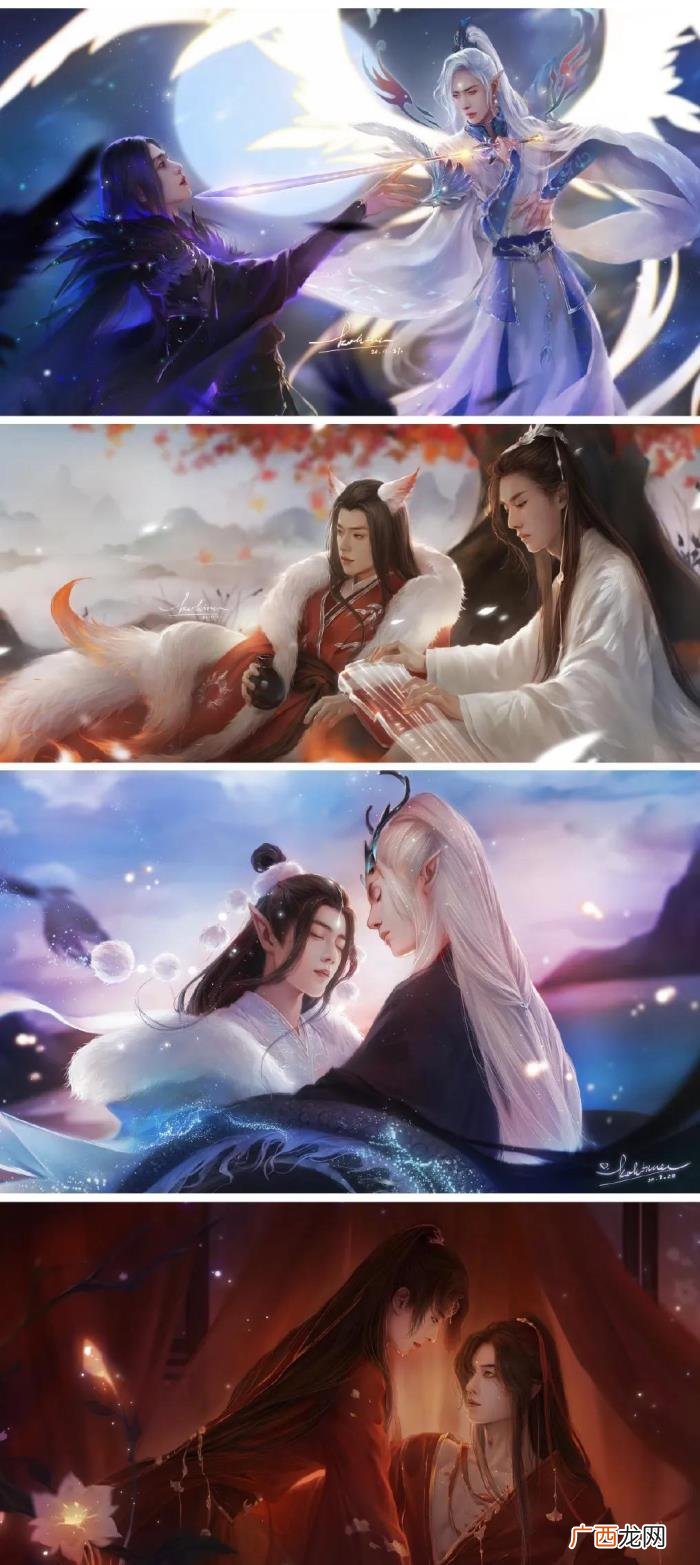 手绘王一博，关于肖战和王一博精美手绘插画画师