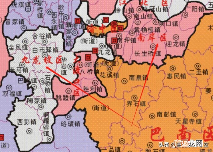 重庆南岸区，重庆南岸、北碚、九龙坡3区26镇对比