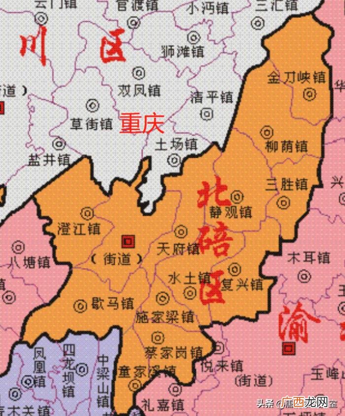 重庆南岸区，重庆南岸、北碚、九龙坡3区26镇对比