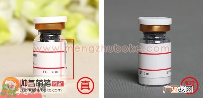 NONOSA EGF冻干粉真假辨别图与真伪对比图解