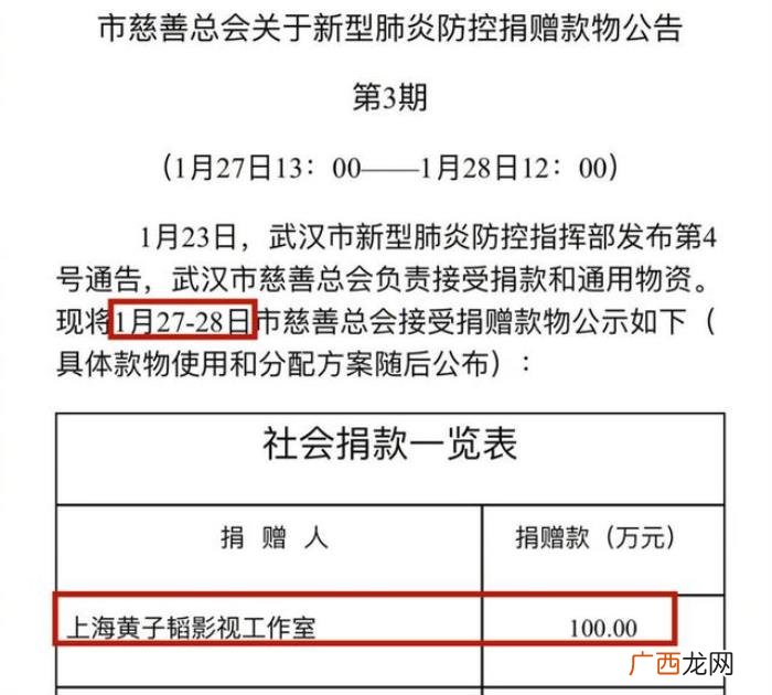 黄子韬武汉,黄子韬为武汉捐款100万元获好评
