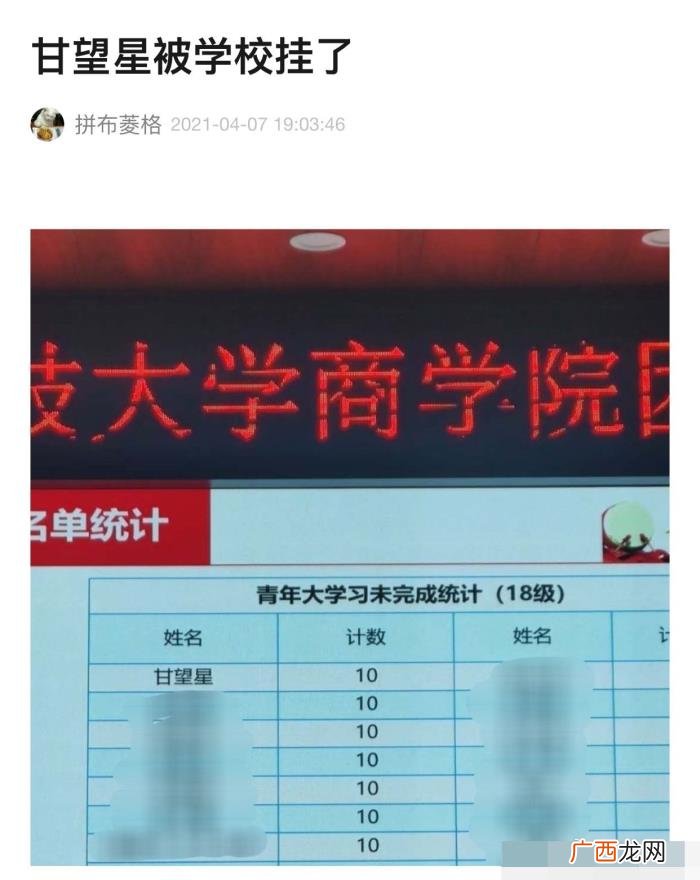 甘望星大学，甘望星的大学生日常为什么都这么好笑