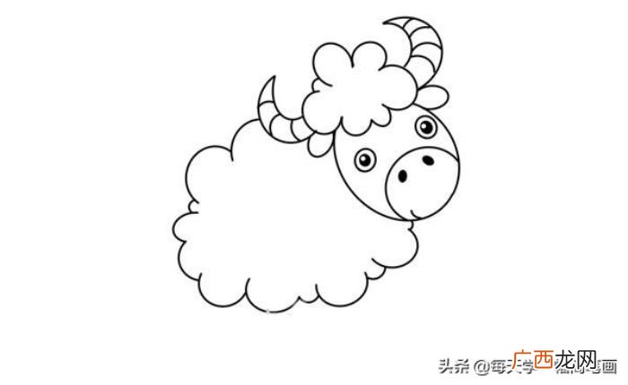 画牛简笔画，每天学一幅简笔画--卡通牛的画法简笔画图片