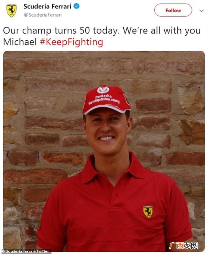 舒马赫生日，车王舒马赫50岁生日时送给世界一份礼物